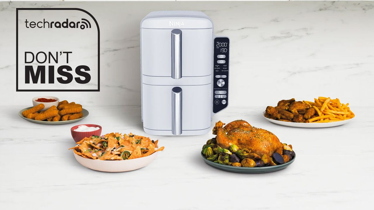 The Ninja Double Stack air fryer is perfect for small kitchens and large families – and it’s now dropped below AU$400