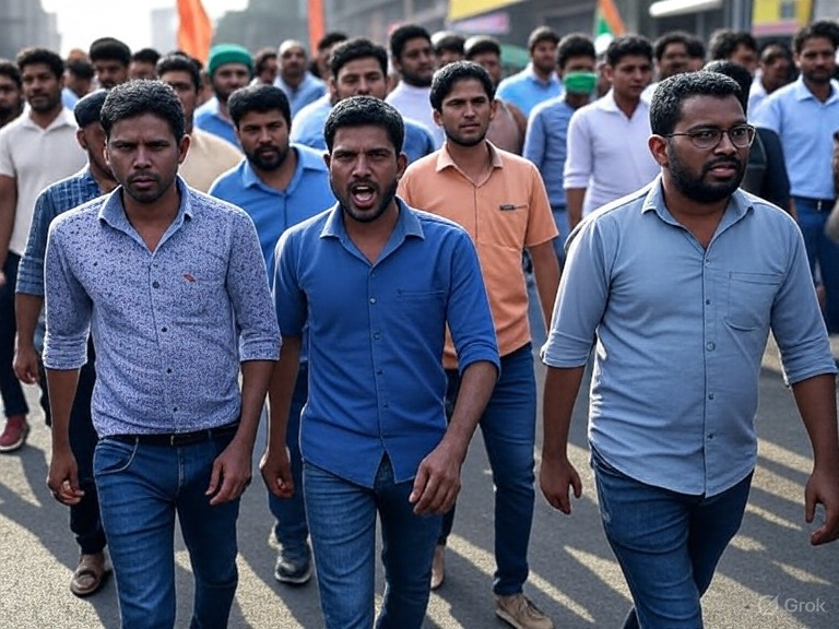India’s Unrest in 2025: Protests, Politics, and Media Coverage Amid Regional Tensions